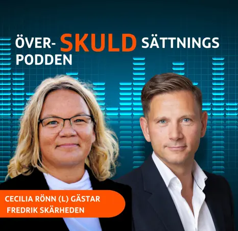 Cecilia Rönn gästar Fredrik Skärheden i Överskuldsättningspodden